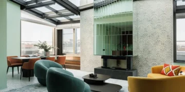 A Colorful Riverside Apartment With a Japanese Twist A Colorful Riverside Apartment With a Japanese Twist