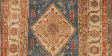 Antique Persian Bakshaish Rug 74438 Antique Persian Bakshaish Rug 74438