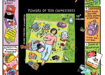 Architect and educator Amelyn Ng draws cartoon for The Architect’s Newspaper’s September/October issue