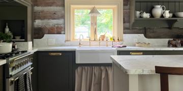 Ashley Montgomery Brings English Trad Style To a Log Cabin