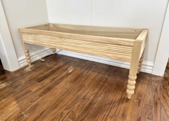 DIY Upholstered Bench – How To Build The Bench Base