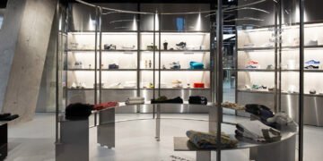 Didea creates steely streetwear store inside ZHA’s Mercury Tower