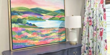 Easy DIY Frame For A Large Canvas