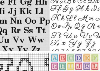 Easy Fonts to Add to Your Cross Stitch – Cross-Stitch