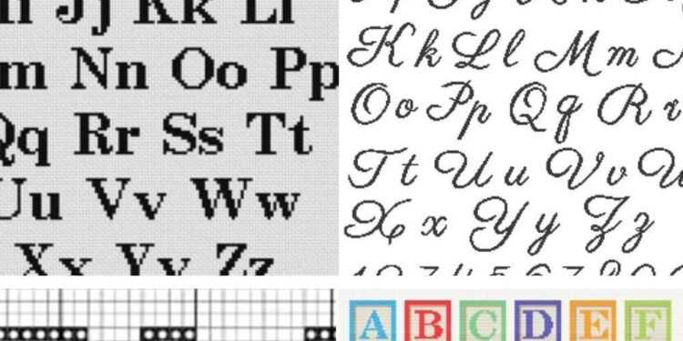 Easy Fonts to Add to Your Cross Stitch – Cross-Stitch