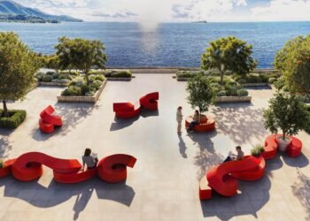 Furniture that encourages outdoor community gatherings