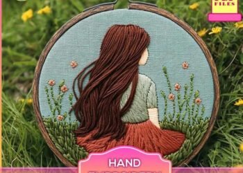 Girl in Meadow Hand Embroidery Pattern – Etsy Review – Needle Work
