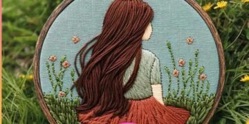 Girl in Meadow Hand Embroidery Pattern – Etsy Review – Needle Work