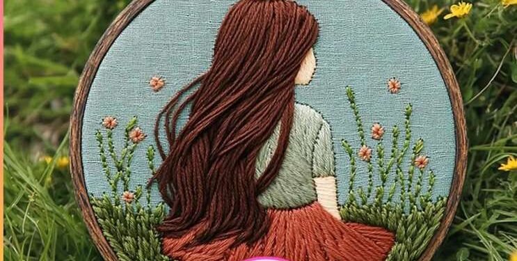Girl in Meadow Hand Embroidery Pattern – Etsy Review – Needle Work