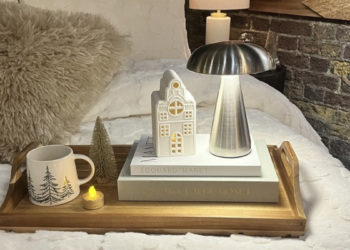 I fell in love with this Nutmeg lamp after spotting it IRL
