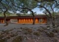 Lawrence Simons designed this 1982 Santa Rosa residence around massive granite outcroppings, and it has huge windows overlooking the Valley of the Moon.