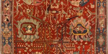 Large Antique North West Persian Rug 74521 Large Antique North West Persian Rug 74521
