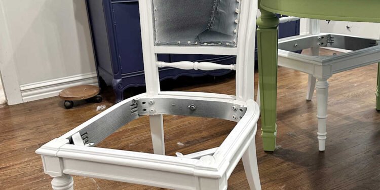 Painted Dining Chairs & Dining Table Orientation Options