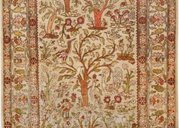 Vintage Turkish Hereke Silk Rug 74492 by Nazmiyal Rugs