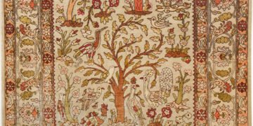 Vintage Turkish Hereke Silk Rug 74492 by Nazmiyal Rugs